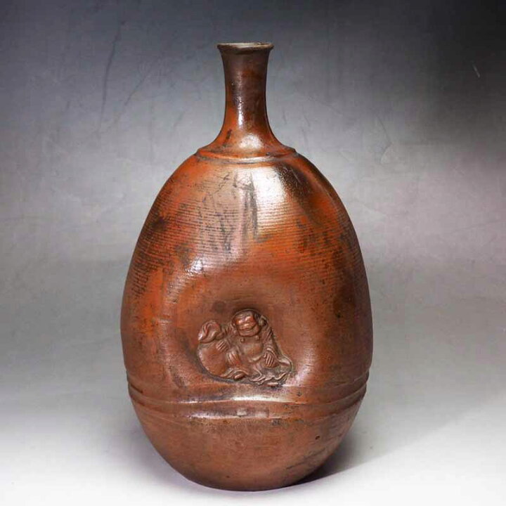 楽天市場】0188 備前焼 人形徳利 布袋様 江戸時代 徳利 酒器 陶磁器 