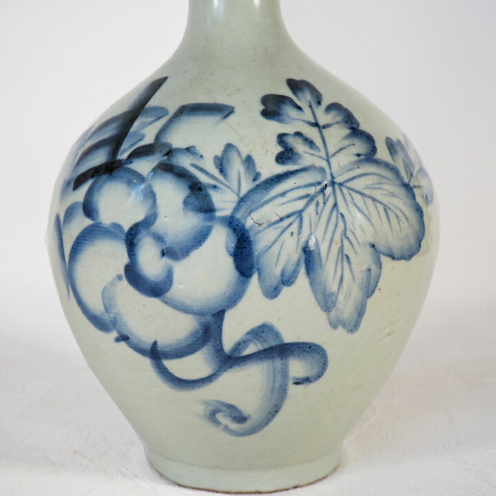 楽天市場】花文様徳利 0213江戸時代 伊万里染付 手描き 酒器 陶磁器 