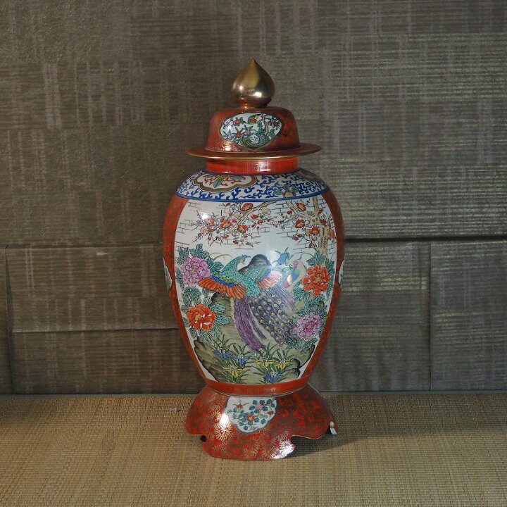 楽天市場】【店頭引き取り限定】九谷焼 飾り壷 0072金襴 瀬戸物【中古 