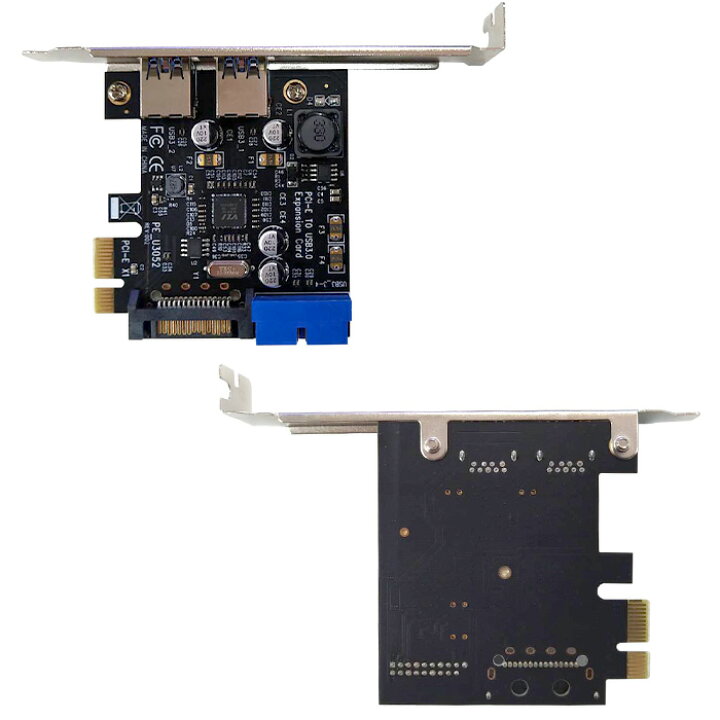 楽天市場 拡張カード Usb3 0拡張カード2ポート Usb3 0 Pci E Pci Express 19ピン Sata コネクタusbアダプタ ロープロファイルブラケット付き Usb3 0増設ボード 転送速度最大5gbps Windows10対応 デスクトップpc用 低発熱 高速 安定動作 Krダイレクト