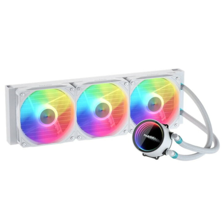 楽天市場】【EA5白】CPUクーラー CPU冷却ファン 白 簡易水冷 360mm LED 