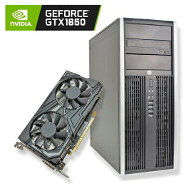 デスクトップパソコン GeForce GTX1650 ゲーミングPC HP EliteDesk 8300 MT NVIDIA Corei7 3770 3.4GHz 第三世代 ゲーミングパソコン eスポーツ カスタマイズ グラボ付き Windows10 SDD240GB メモリ8GB DVDROM Office付 中古PC 【あす楽】【中古】