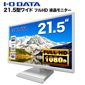 IODATA LCD-DF221EDW 液晶モニター 21.5インチワイド ホワイト LED液晶モニター 1920 x 1080 フルHD 16:9 ADSパネル 非光沢 ノングレア 液晶ディスプレイ ディスプレイポート HDMI VGA VESA準拠 PS4 switch 対応 スイッチ 【中古】