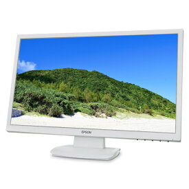EPSON 液晶モニター LD24W84 23.6インチワイド ホワイト LCD LEDバックライト 1920 x 1080 フルHD TFTパネル 非光沢 ノングレア HDMI DVI VGA ディスプレイ PS4 switch 対応 スイッチ 【中古】