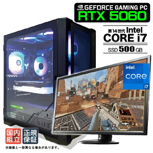 �y�ŒZ�œ������� �����g�� �V�i �}���\���l�����I�z�Q�[�~���OPC �f�X�N�g�b�v�p�\�R�� RTX5060 �p�\�R�� ��14���� Intel Corei7 14700F Windows11 SSD 500GB ������ 16GB �f�X�N�g�b�vPC 1�N�ۏ� ���� e�X�|