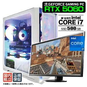 �y�ŒZ�œ������� �����g�� �V�i �}���\���l�����I�z�Q�[�~���OPC �f�X�N�g�b�v�p�\�R�� RTX5060 �p�\�R�� ��14���� Intel Corei7 14700F Windows11 SSD 500GB ������ 16GB �f�X�N�g�b�vPC 1�N�ۏ� ���� e�X�|