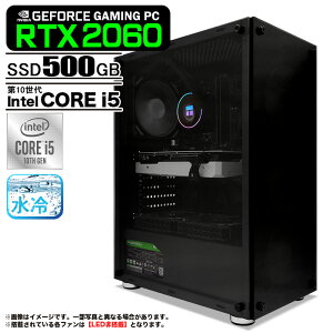  GBK-2060-10th Q[~OPC fXNgbvp\R GeForce RTX 2060 6GB 10 Intel Corei5 10400F ő4.30GHz Windows11 NVMe M.2 SSD500GB 16GB CPUN[[ LED񓋍ڃt@ fXNgbvPC 1Nۏ