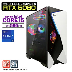 �y�ŒZ�œ������� �����g�� �V�i �ň��l�ɒ���I�z�Q�[�~���OPC �f�X�N�g�b�v�p�\�R�� RTX5060 �p�\�R�� 12���� Intel Corei5 12400F Windows11 SSD 500GB ������ 16GB �f�X�N�g�b�vPC 1�N�ۏ� ���� e�X�|�[�c 