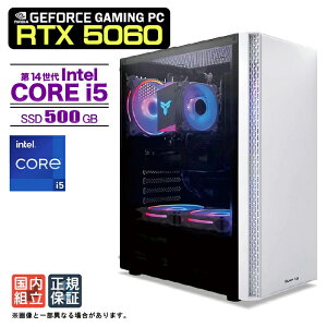 �y�ŒZ�œ������� �����g�� �V�i �ň��l�ɒ���I�z�Q�[�~���OPC �f�X�N�g�b�v�p�\�R�� RTX5060 �p�\�R�� 12���� Intel Corei5 12400F Windows11 SSD 500GB ������ 16GB �f�X�N�g�b�vPC 1�N�ۏ� ���� e�X�|�[�c 