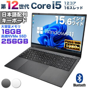 yVizIntel 12 Core i5 1240P [}bgO[/zCg] Windows11 m[gp\R 15.6C`Cht tHD 16GB LPDDR5 SSD256GB USB3.0 HDMI WEBJ Bluetooth JISE{zL[{[h ISO900