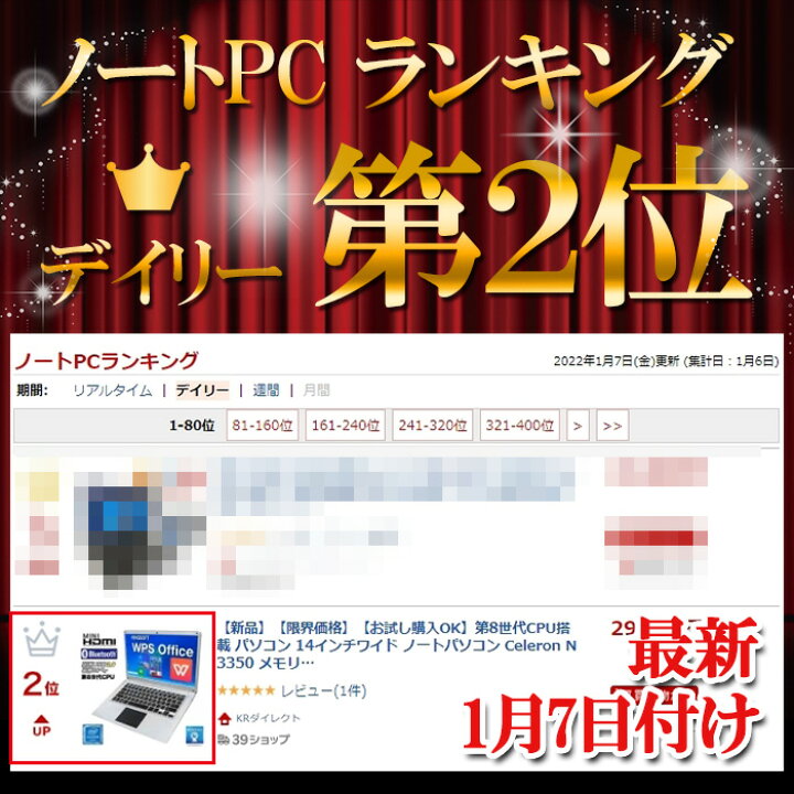 楽天市場 あす楽 新品 限界価格 お試し購入ok 第8世代cpu搭載 パソコン 14インチワイド ノートパソコン Office付き Celeron N3350 メモリ6gb Emmc64gb Sdxc64gb フルhd ミニhdmi Windows10 日本語キーボード Iso9001認証工場生産 新品 ノートpc Krダイレクト