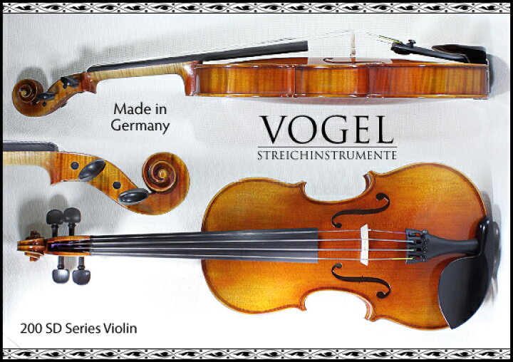 楽天市場】Vogel 200 高級 バイオリン セット 本体 ペルナンブーコ弓 
