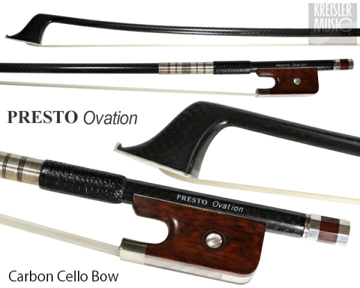 楽天市場】チェロ 弓 Presto Ovation 最上質カーボン 白銅仕様 