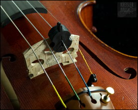 バイオリン・ビオラ ミュート トルテ Tourteスタイル 1つ穴 演奏用 弱音器 黒