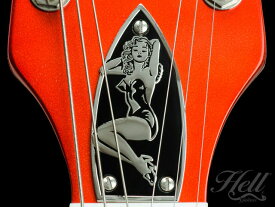 ギター ロッドカバー ギターパーツ Gretsch グレッチなど トラスロッドカバー 真鍮 Hell Guitars Pinup Girl