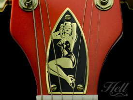 ギター ロッドカバー ギターパーツ Gretsch グレッチなど トラスロッドカバー 真鍮 Hell Guitars Pinup Girl ゴールド