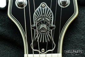 ギター ロッドカバー ギターパーツ Gibson ギブソン レスポール SG ES-338など トラスロッドカバー 真鍮 Hell Guitars Lone Star