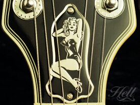ギター ロッドカバー ギターパーツ Gibson ギブソン レスポール SG ES-347など トラスロッドカバー 真鍮 Hell Guitars Pinup Girl ゴールド