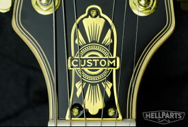 ギター ロッドカバー ギターパーツ Epiphone エピフォンなど トラスロッドカバー 真鍮 Hell Guitars CUSTOM ゴールド