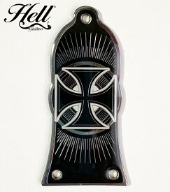 ギター ロッドカバー ギターパーツ Epiphone エピフォンなど トラスロッドカバー 真鍮 Hell Guitars Surfer's Cross