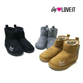 60%OFF セール 【返品・交換不可】 by LOVEiT バイラビット 子供服 23冬 エコスエードムートンブーツ by7834430