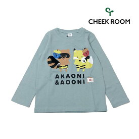 CHEEK ROOM チークルーム 子供服 24春夏 たぬきときつねロングTシャツ chr440204