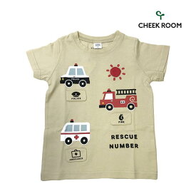 CHEEK ROOM チークルーム 子供服 24春夏 はたらく車Tシャツ chr440102