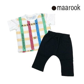 maarook マルーク 子供服 24春夏 天竺アートチェックベビーセット mrk1223202057