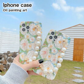 マラソン セール iphone12 ケース iphone12 pro max mini 韓国系 原宿系 手描き風 油絵 水彩 タッチ アート フラワー 花柄 ソフト スマホケース 携帯ケース iPhoneケース アイフォンケース 携帯カバー スマホカバー モード 大人 カバー フラワー 花柄 oilp-spcase 0101