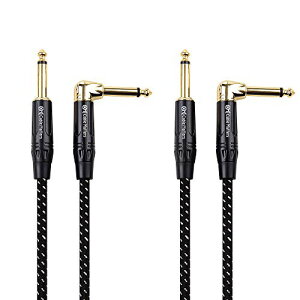 Cable Matters �M�^�[�P�[�u�� �M�^�[ �V�[���h 1.8m 2�{�Z�b�g 6.35mm���m�����v���O �y��p�P�[�u�� TS �X�g���[�g to L �^�v���O
