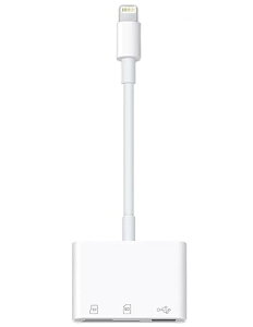 y2024KMFiF?iziPhone SDJ[h[_[ 3-in-1 Lightning - USB3.0/SD/microSD ϊA_v^ OTGΉ ݒsv