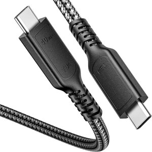 ConnBull Thunderbolt 4P[u USB C f[^] 1.8mA40Gbps 8K@60Hz rfI 240W}[?AThunderbolt 3/ USB 4Ɖʌ݊