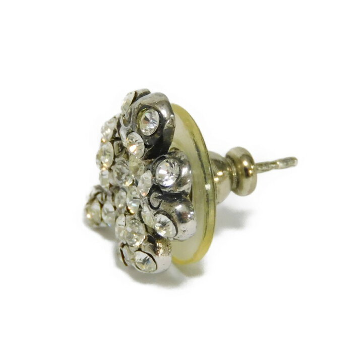楽天市場】シャネル CHANEL ピアス クリスタル クローバー ストラス