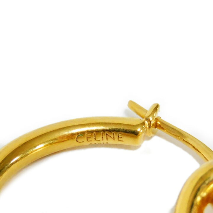 楽天市場】セリーヌ CELINE ピアス ノット スモール フープ 片方 片耳  