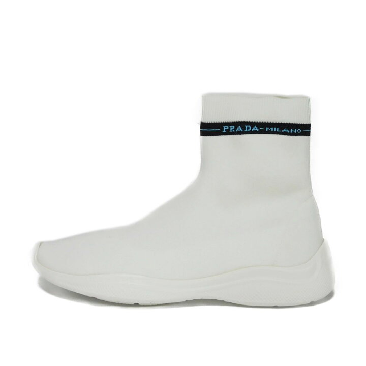 楽天市場】プラダ PRADA スニーカー ソックス ハイトップ 38 