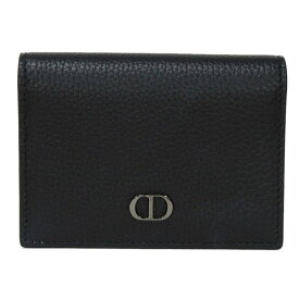 ディオール Dior カードケース CD ICON ビジネス カードホルダー アイコン グレイン カーフ 現行 美品 CDロゴ ブラック 2ESCH136CDI_H00N メンズ エレガント 高級 上品 大人 ブランド【中古】