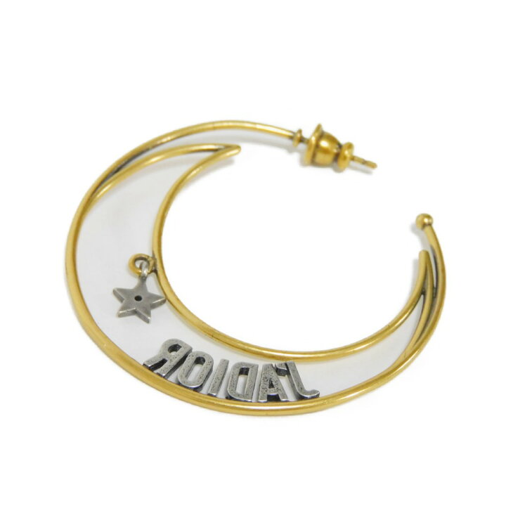 楽天市場】ディオール Dior ピアス スター ムーン フープ ジャ  