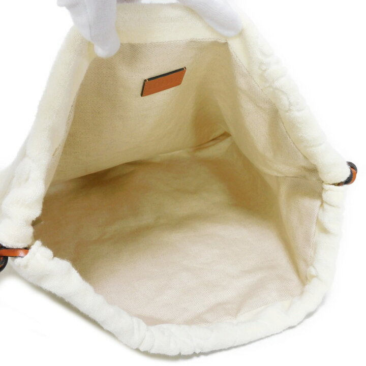 楽天市場】ロエベ LOEWE ハンドバッグ タオル ポーチ ロゴ エンボス  