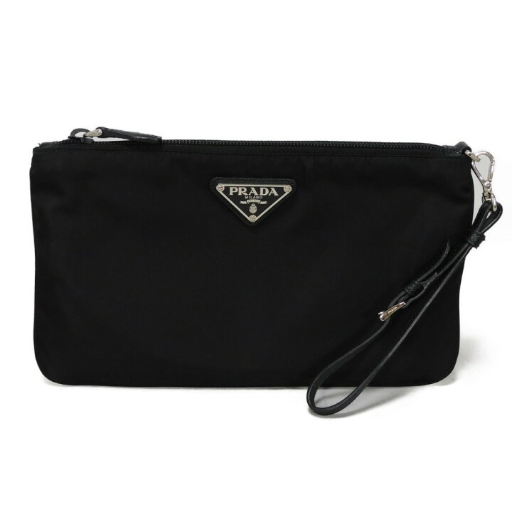 楽天市場】プラダ PRADA クラッチバッグ テスート ポーチ ブラック  