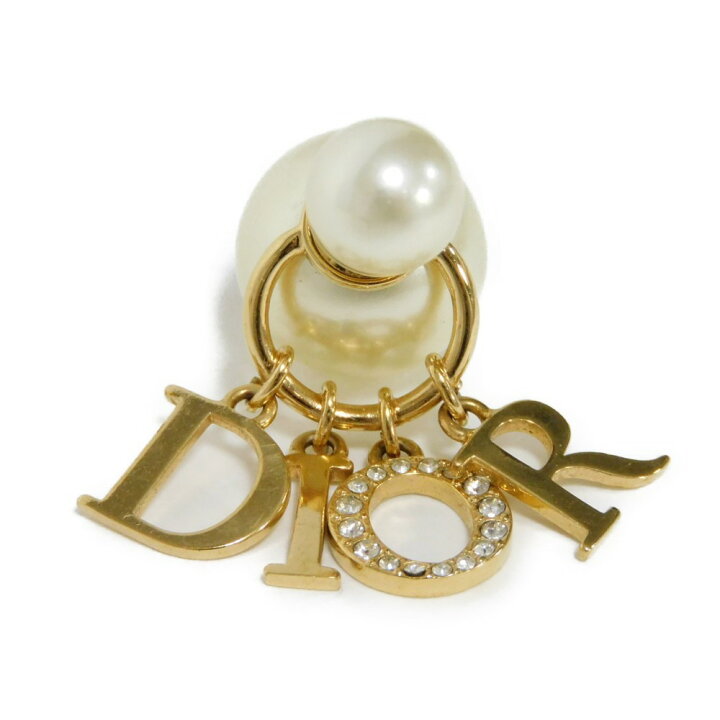 楽天市場】ディオール Dior ピアス トライバル 現行 ロゴ レジンパール 