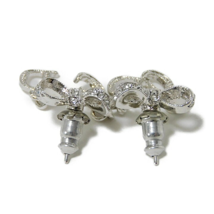 CHRISTIAN DIOR クリスチャン ディオール リボン ピアス Christian  