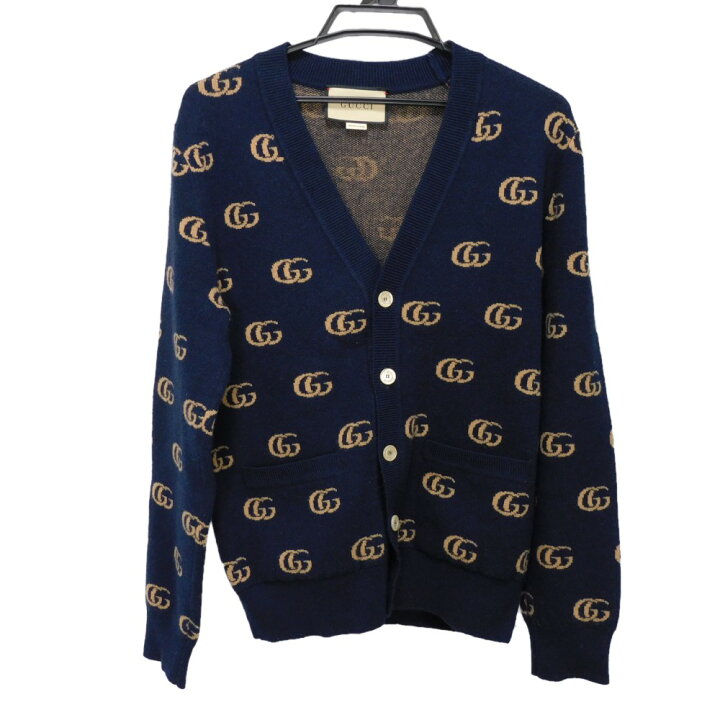楽天市場】グッチ GUCCI カーディガン GG ジャガード ニット ダブルG 