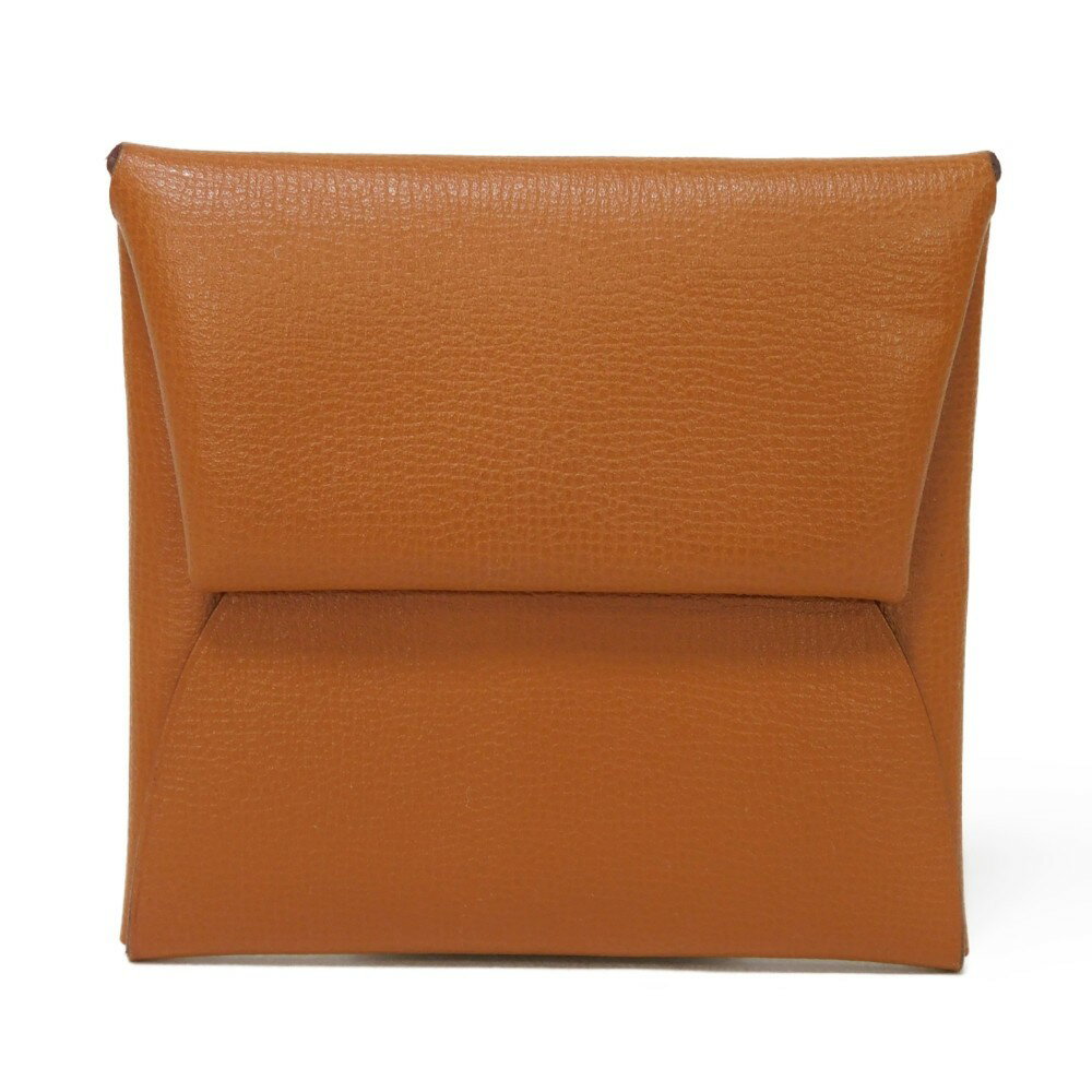 エルメス HERMES コインケース バスティア マダム カーフ プレス加工 トフィー ブラウン スナップボタン 小銭入れ 財布 ヴォーマダム トフィ C刻印 メンズ レディースサイフ エレガント 高級 上品 大人 ブランド【中古】