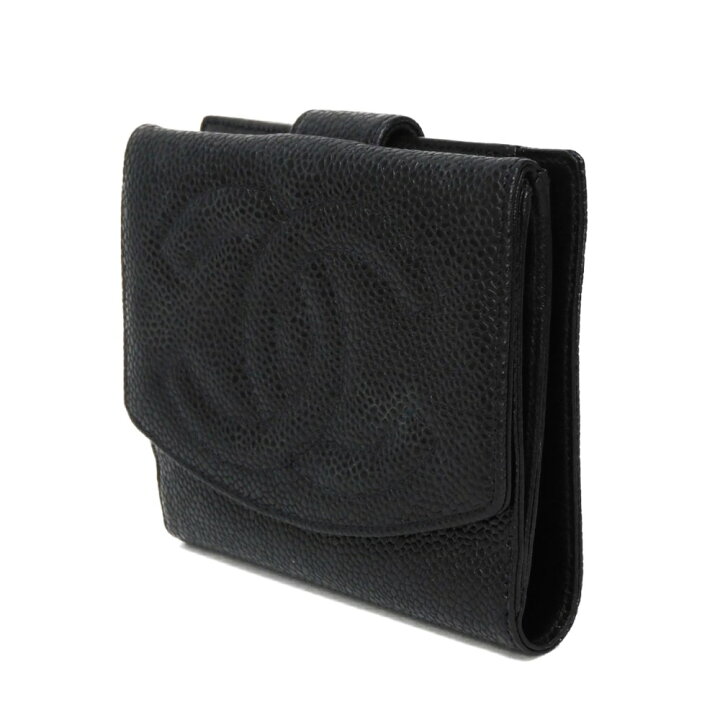 楽天市場】シャネル CHANEL 二つ折り財布 スモール フラップ 
