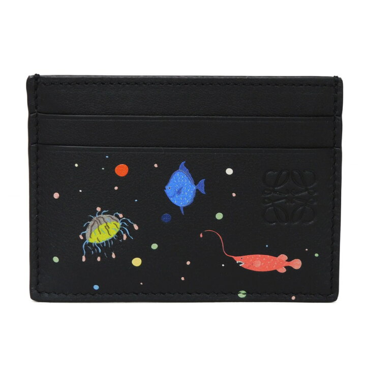 楽天市場】ロエベ LOEWE カードケース ディープ シー プレーン カード 