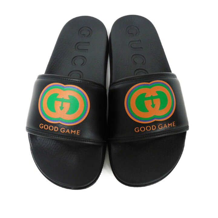 楽天市場】グッチ GUCCI サンダル GOOD GAME スライド 9 ダブルG ロゴ  