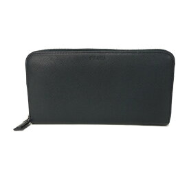 プラダ PRADA 長財布 サフィアーノ ジップアラウンドウォレット ネイビー ラウンドファスナー ロゴ エンボス バルティコ 2ML317 PN9 F0216 メンズ レディース長サイフ サイフ お札入れ エレガント 高級 上品 大人 ブランド【中古】