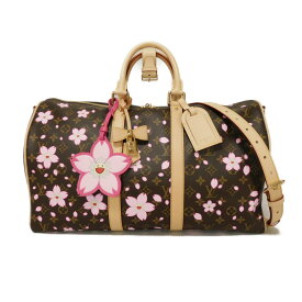 ルイ・ヴィトン LOUIS VUITTON ボストンバッグ LV×TM キーポル バンドリーエール 45 村上隆 サクラ RFID 未使用 モノグラム チェリーブロッサム M13752 メンズ レディースバッグ かばん エレガント 高級 上品 大人 ブランド【中古】