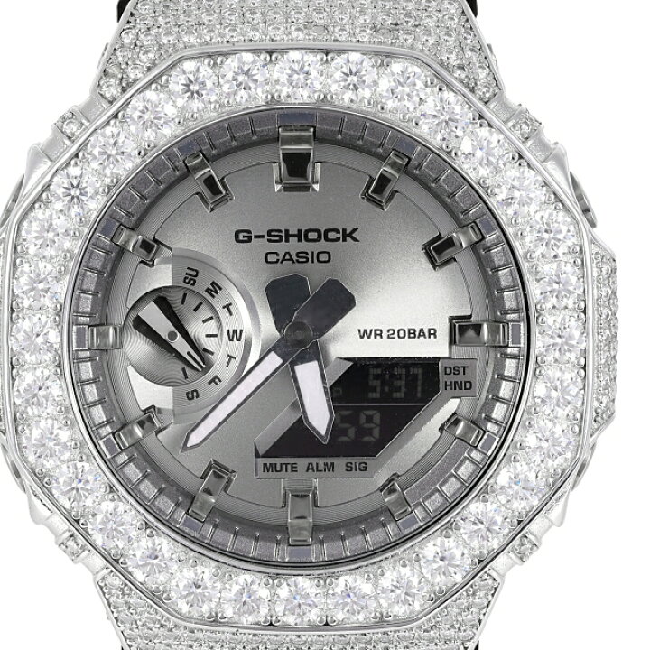 楽天市場】G-SHOCK カスタム GA2100 モアサナイト Moissanite 