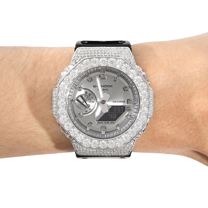 楽天市場】G-SHOCK カスタム GA2100 モアサナイト Moissanite 